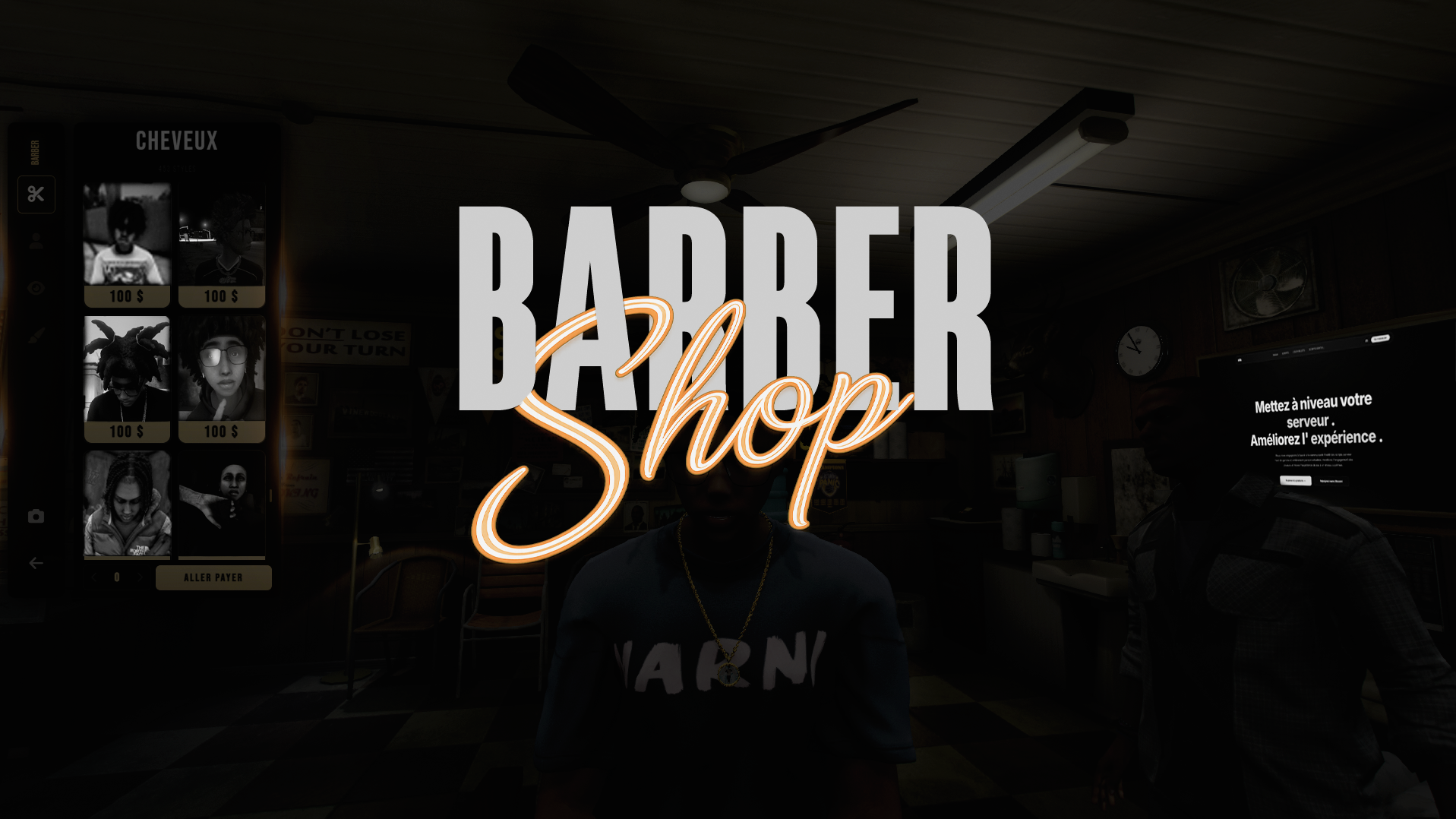 Advanced Barber Shop Script | ChicagoUI & Immersive Experience